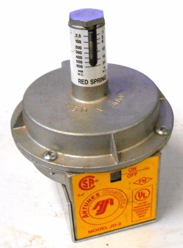 ANTUNES CONTROLS MODEL JD-2  AIR DIFFERNTIAL SWITCH RED SPRING, 0.1-24IN WC
