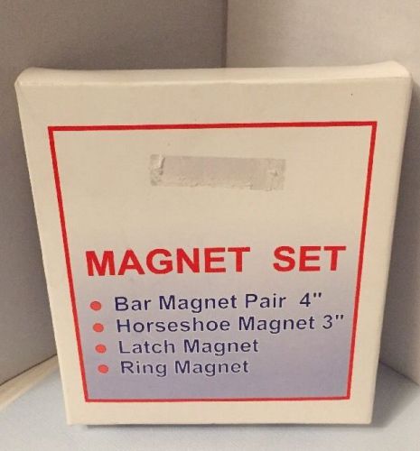 K12 Education Science MAGNET SET Horseshoe &amp; Bar &amp; Latch &amp; Ring