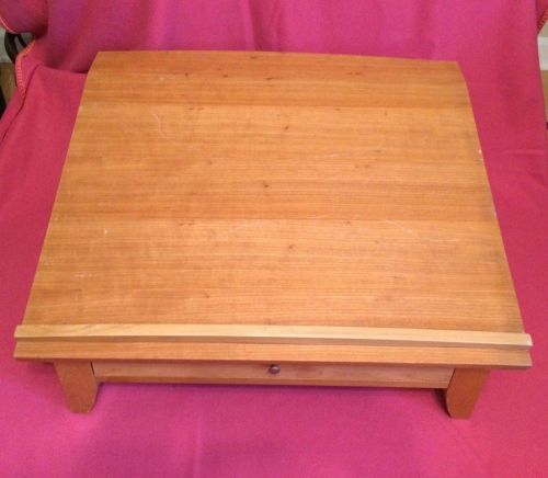 Lectern podium top teaching speech debate levenger wood slanted desktop w drawer for sale
