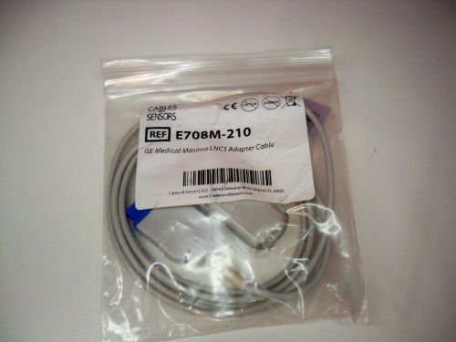 NEW GE Masimo 2016 E708M-210 SpO2 Extension Adapter Patient Cable 11 Pin to LNCS