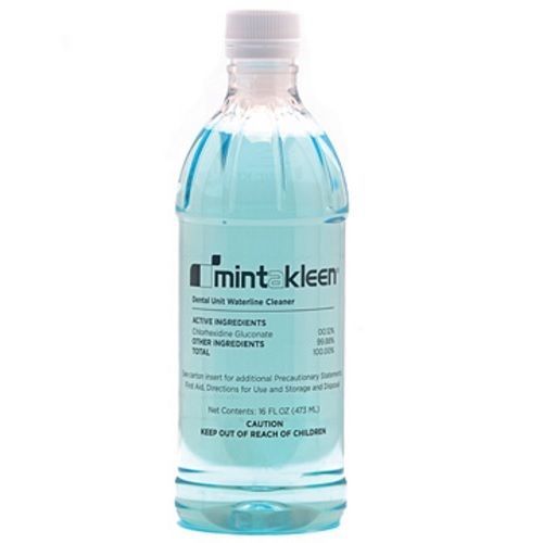 Mint-A-Kleen Dental Unit Waterline Cleaner 16oz Bottle Liquid 10pk MAK-OZ