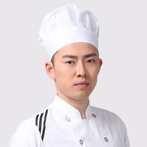 Unisex Adult White Chefs Baker Cook Chef Chef&#039;s Hat Dress Costume Accessory Use
