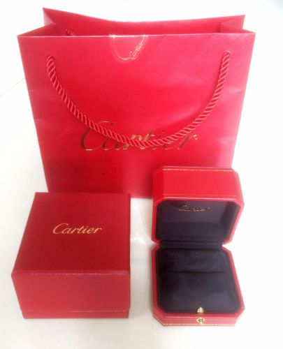 Cartier Jewelry Ring Box for Collection With Original Package and Carrying Bag