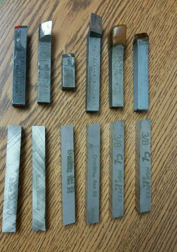 Lot of 12 - 3/8 square various metal lathe cutters, 8 - new - no reserve!! for sale