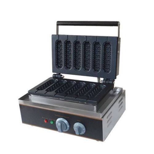 ST Commercial Electric Muffin French Hot Dog Waffle Machine Breadfast Maker 220V