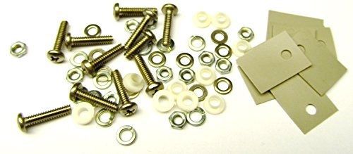 Memotronics Set of 10 pcs TO-220 Insulator/Mounting Kits TO220 Rubberized
