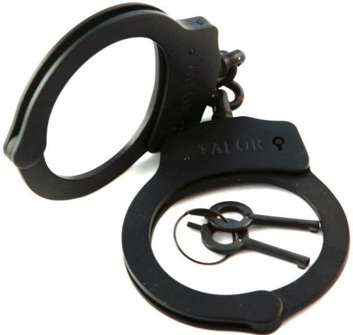 Collectable Out of Production Valor Black Double Lock Handcuffs Bondage
