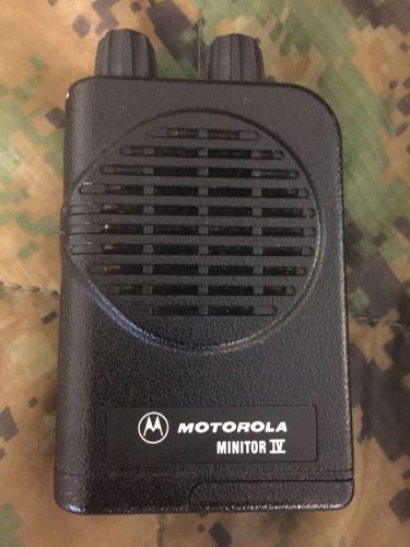 MOTOROLA MINITOR IV VHF FIRE PAGER 4 CH