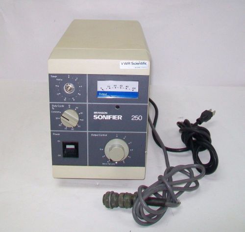 Branson Sonifier 250 Ultrasonic Homogenizer 100-132-135 P/S Bio