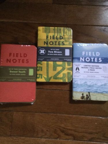 Field Notes Bundle Nixon Two Rivers Sweet Tooth New Sealed