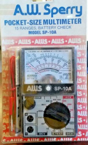 A.W.Sperry SP-10A Pocket Size Multimeter