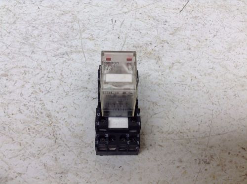 Omron my4n 24 vdc s 14 pin relay w/ base for sale