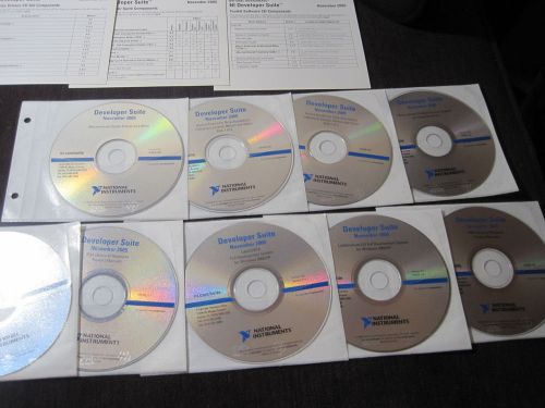 National Instruments Developer Suite 2005 November 9 CD Set w NI CD Wallet