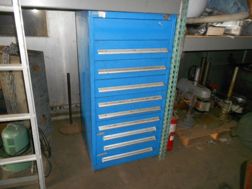 Stanley Vidmar 10-Drawer Tool Storage Cabinet Shop Equipment Box 30&#034; wide 61&#034; hi