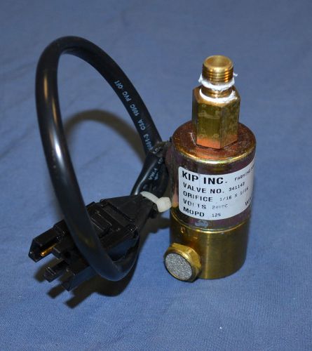 Kip inc 3-way normally closed brass valve p/n 341142 24vdc 1/16&#034; x 16 orifice for sale