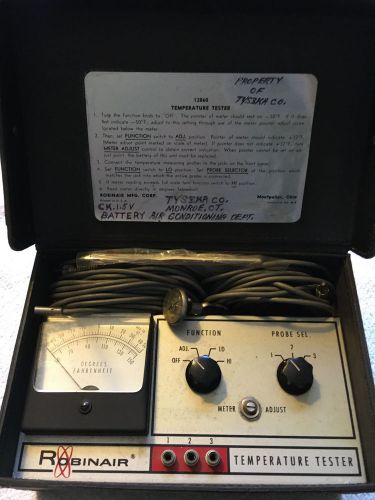 Vintage Robinair #12860 Temperature Tester in Case