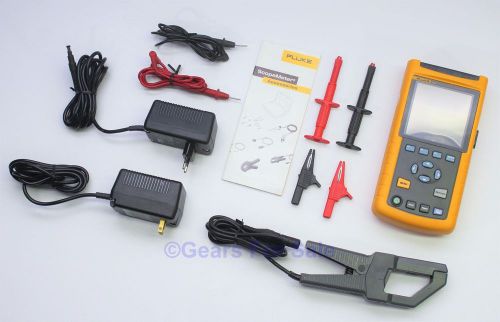 Fluke 43b Power Quality Analyzer Scope Meter Excellent Accessories in Hard case