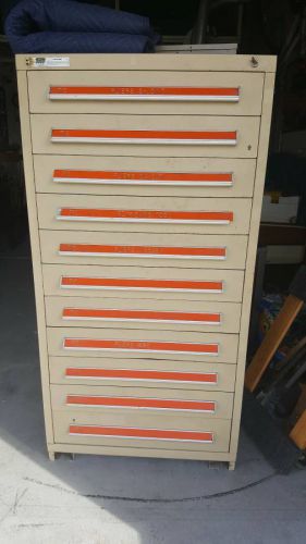 STANLEY VIDMAR 11-DRAWER TOOLING CABINET~ONTARIO, CALIF.