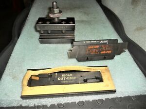 Armstrong CA-2 Turning, Boring, Facing Tool Holder, w/ Iscar Cut Off Holder