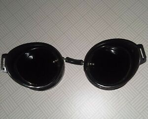 Antique Welding Goggles Round Lenses No Straps Steampunk