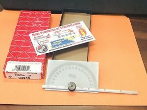 Brand New! Starrett No.C493B Protractor/Depth Gage with a 6 Inch Blade Long. USA