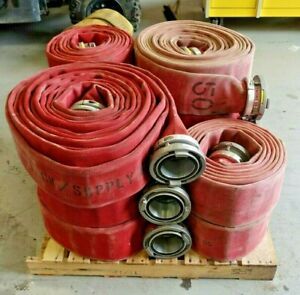 5&#034; National Triple LDH Double Jacket Fire Hose, 25&#039; Sections, STORZ, 2015 Mfg