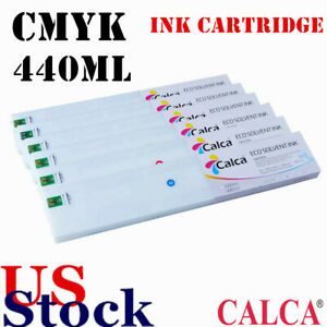 USA 4pcs/set Calca Compatible 440ml Roland ECO-Sol Max Ink Cartridge CMYK