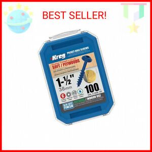 Kreg SML-C150B-100 Blue-Kote WR Pocket Screws - 1-1/2-Inch, 100 pack