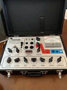 HICKOK 6000B Tube Tester With Manual &amp; Test Data - Inspection Tag - Tests Well