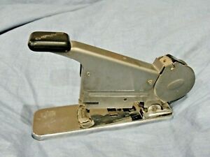 Vintage 1940 BATES Model B Stapler ~ Makes Staples From Wire ~ WORKS GREAT