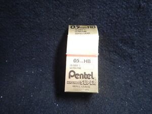 Pen tell Hi-polymer Super Refill Leads ultra fine 0.5 mm HB