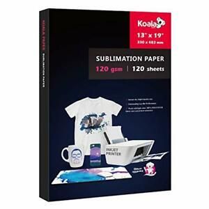 Koala 120 Sheets Sublimation Paper 13X19 for Heat Transfer DIY Gift Compatibl...