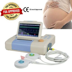 Digital 3 Parameters FHR TOCO Baby Fetal Movement Fetal Monitor Touch Screen FDA