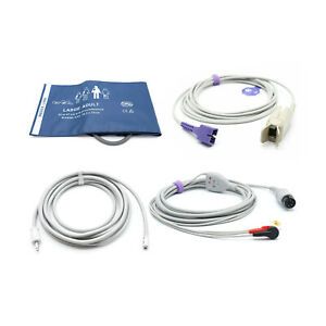 Philips Accessories Bundle - Cuff, Hose, SpO2 Nellcor Oximax, ECG -Ship Same Day