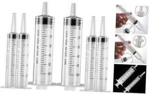 6 Pack Large Syringes, Individually Packaged Large Plastic Garden 60ML , 20ML