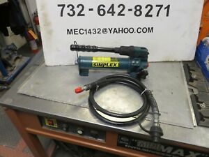 Simplex P20 Hydraulic Pump , Single Acting, Pressure 2850 20 Q Enerpac P-18 USA
