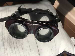 Mid Century Bakelite Welding Goggles, Vintage, Steampunk Great Condition