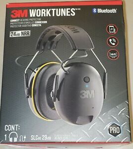 3M WorkTunes Connect Hearing Protector with Bluetooth, 24 dB NRR - NIOB!