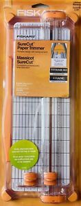 NEW Fiskars SureCut Paper Trimmer 12” Cut Length Craft Trimmer ~ Up To 8 Sheets!