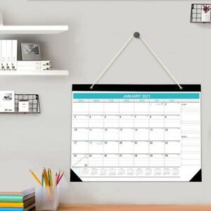 30X(Desk Calendar 2020-2021: 17 Inch x 12 Inch Large Monthly Wall Hang Calendar