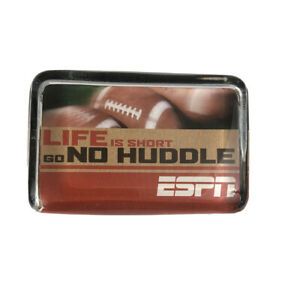 ESPN Office Desk Paper Weight Life Is Short Go No Huddle 2007 Hallmark Sports