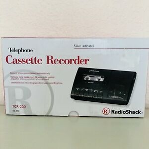 Radio Shack Telephone Voice-Activated Cassette Recorder TCR-200 w/ Power Adapter
