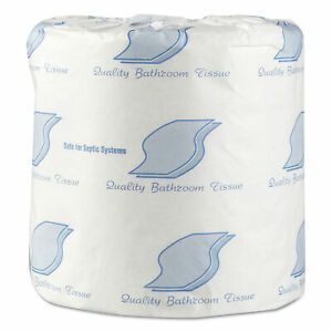 Standard Toilet Paper Septic Safe 1-Ply White 1,000 Sheets/Roll, 96 Rolls/Carton