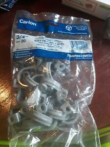 THOMAS &amp; BETTS/CARLON E977EC20-UPC BAG20 3/4&#034; 20 Count Bag Of CONDUIT CLAMPS