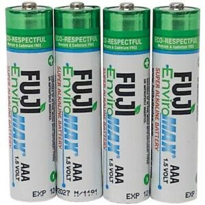 FUJI BATTERIES Fuji Batteries 4400BP4 EnviroMax AAA Digital Alkaline Batterie...