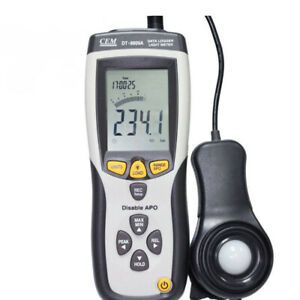 CEM DT-8809A Handheld Light Meter Range 400,000Lux Data Log 99 USB KD