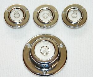 4 Geier &amp; Bluhm G&amp;B Circular Bullseye Levels 1-1 3/4&#034; 3-1&#034; Troy, NY USA! &lt;$25!!!