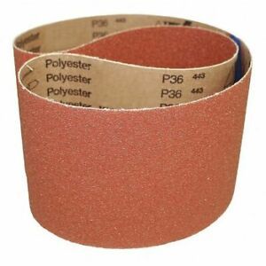 VSM 1738 Abrasive Belt,80 Grit,AO,6 x 132&#034;,PK10, Coated, 6&#034; W, 132&#034; L, 80 Grit,