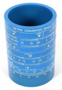 Jorgensen Creative Workshop USA Metric Converter Pencil Cup Blue