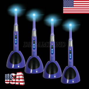 5pcs Dental Wireless Cordless LED Curing Light Lamp 1S Cure Curing